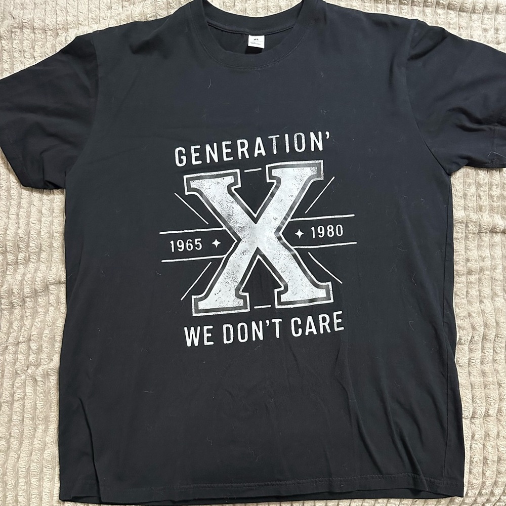Generation X Black Graphic Tee